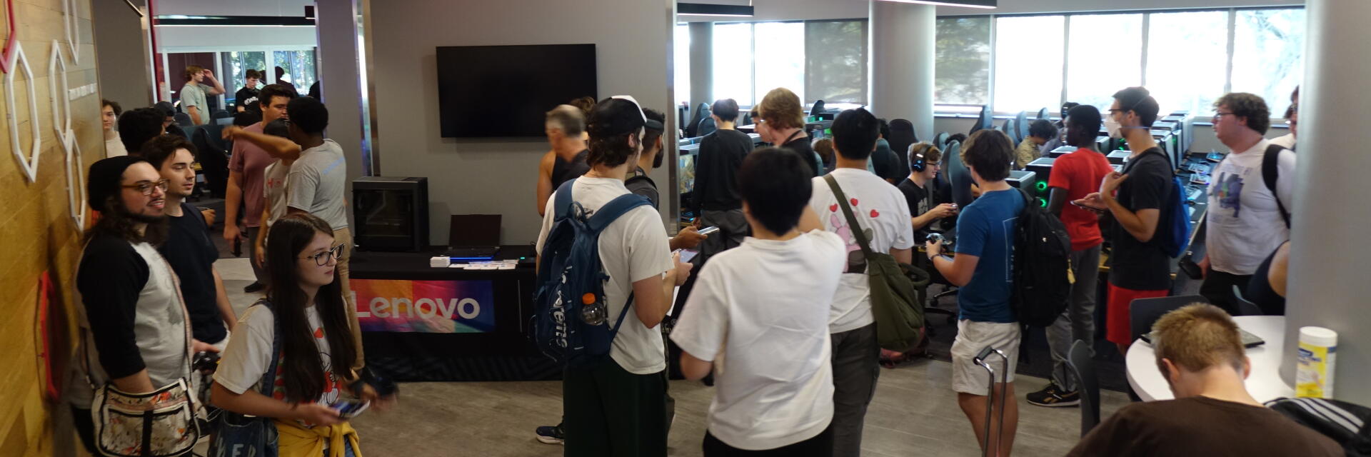 Students in Esports Arena for video game tournament