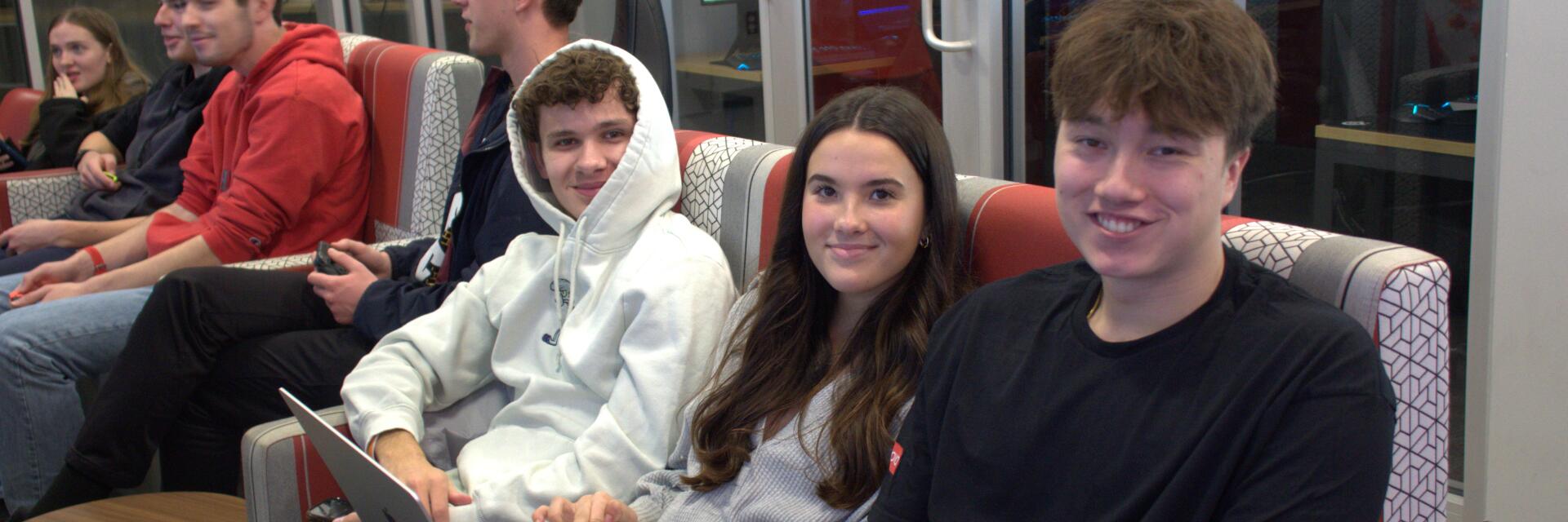 Students gaming at Esports Arena