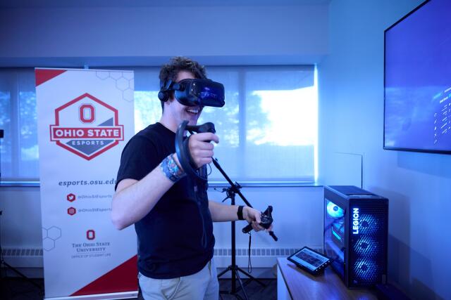 Individual using VR Station